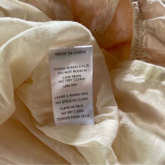 Mable Eyelet Mini - Dress, Size Medium, Cream Colored, Layered, Ruffles, Balloon - Picture 8 of 10